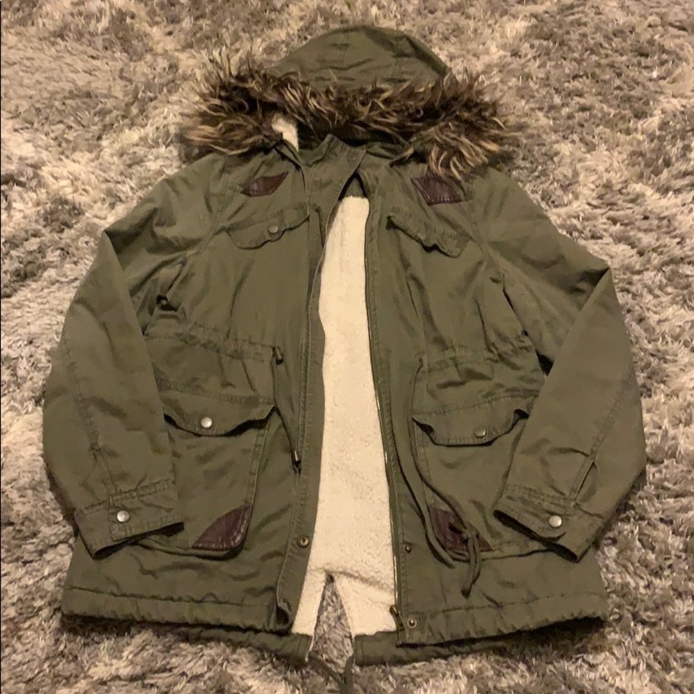 Army Green Trench Coat